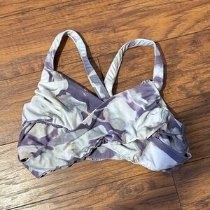 Vekker Pole Purple and Cream Strappy Bralette
